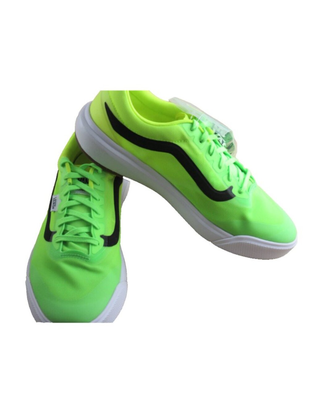 Vans Men's UltraRange 2.0 RW Gradient Neon Green Black Striped Shoes Size 11.5 - Picture 4 of 7